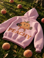 PEACHY — Graphic Pullover Hoodie