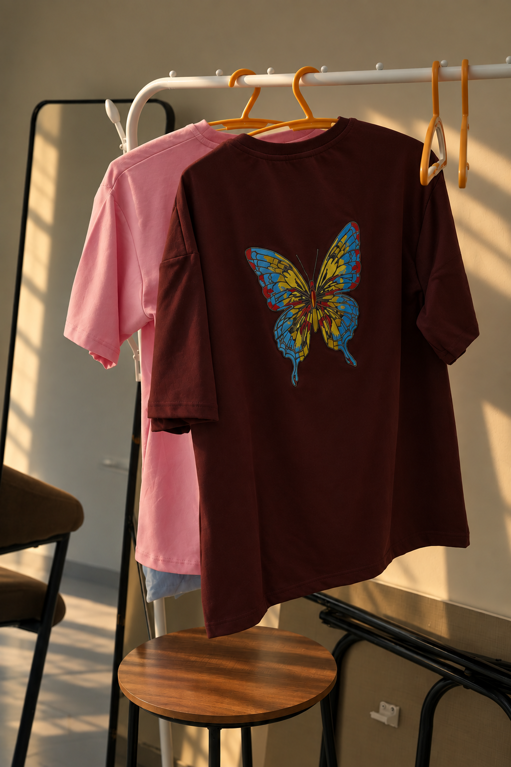 Butterfly Graphic Oversized T-Shirt